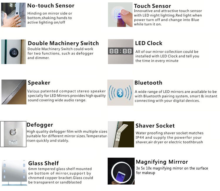features functions of led mirror manufacturer wholesale supplier