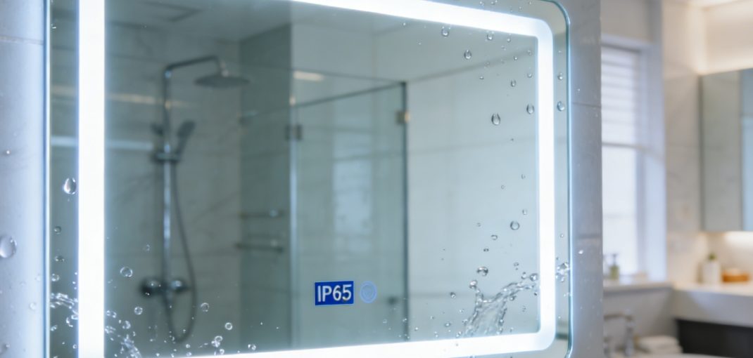 are led bathroom mirrors safe