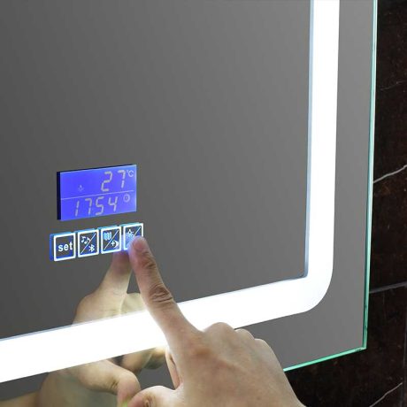bluetooth-led smart mirror with touch switch