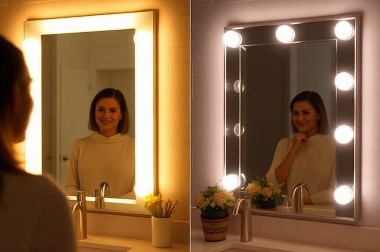 Understanding the 6 Difference Between Front Lit and Backlit Mirrors