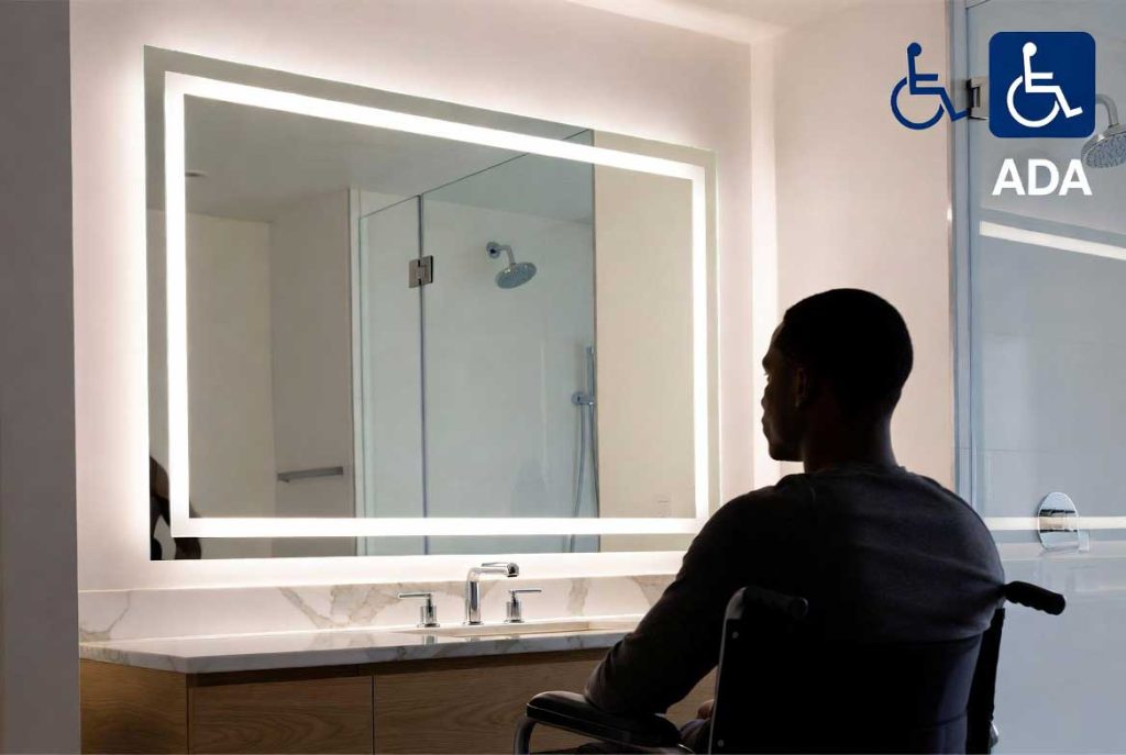 ADA Compliant Bathroom Mirror - Bathroom LED Mirror Manufacturer ...